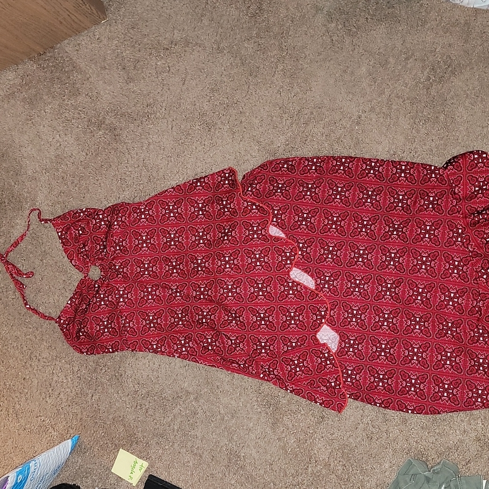 Red bandana hot girl outfit